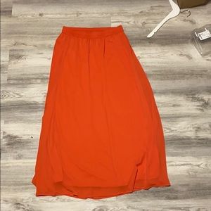 Old Navy Orange Maxi Skirt